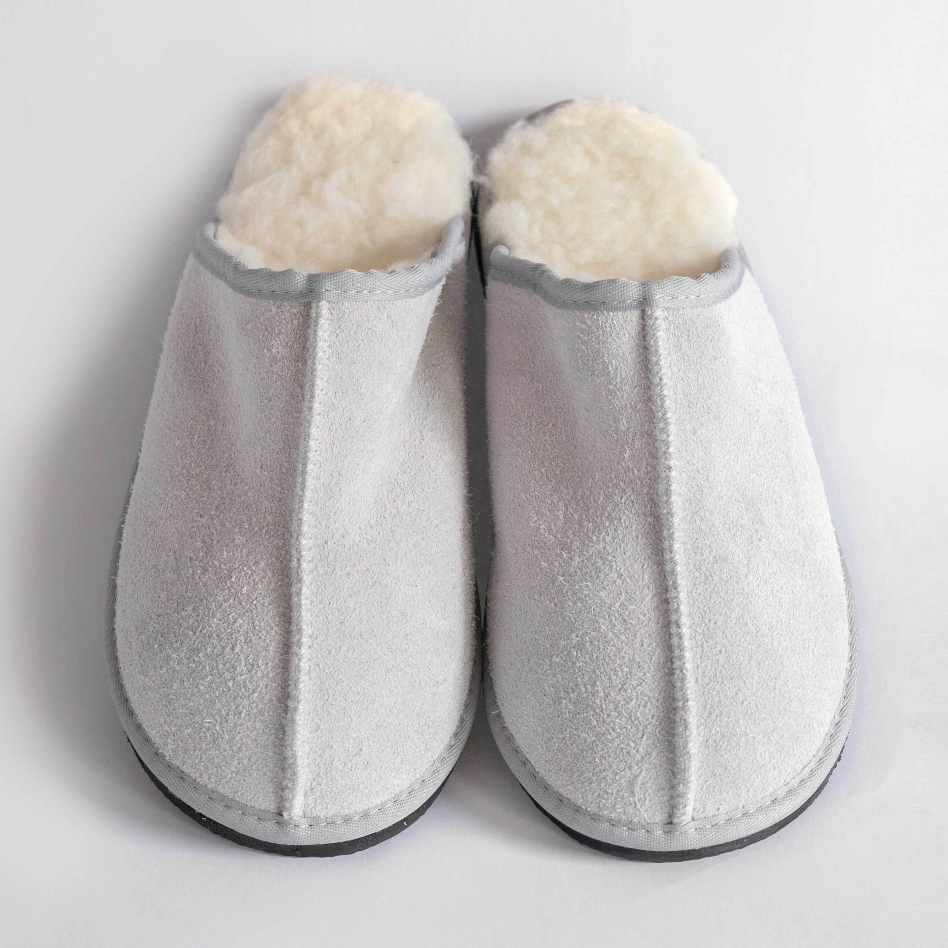 Mule Sheep skin Slippers Grey The Mohair Mill Shop