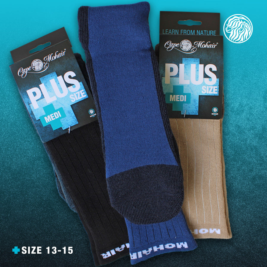 PLUS SIZE Mohair Medi Socks