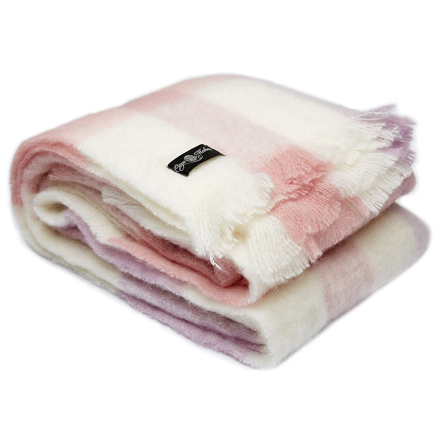 Candy Floss Mohair Blanket