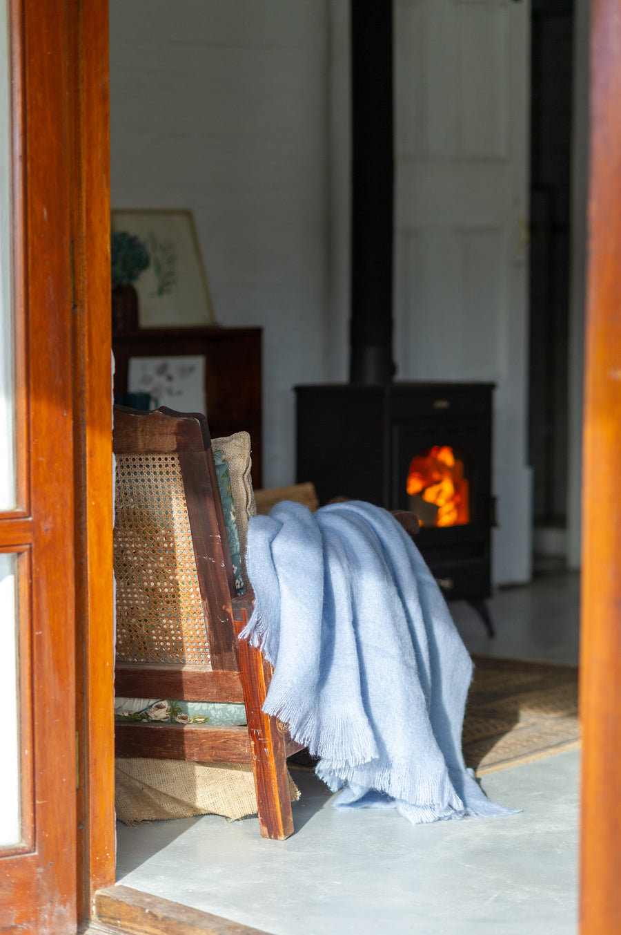 Clear Skies Mohair Blanket