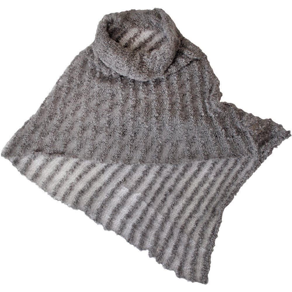 Mohair Ponchini Light Grey The Mohair Mill Shop
