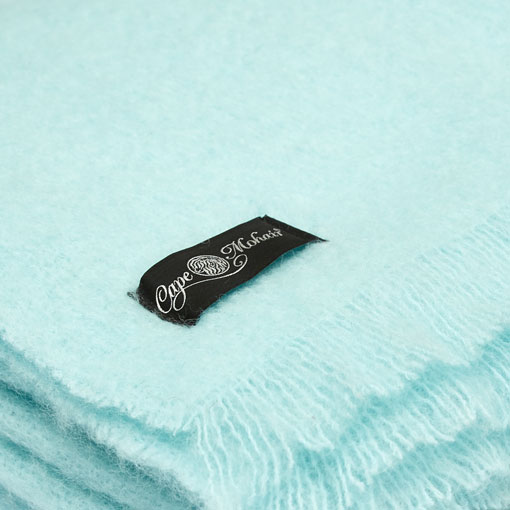 Duck Egg Mohair Blanket The Mohair Mill Shop