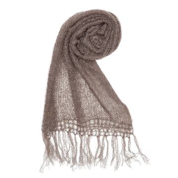 Fawn mohair scarf by Adeles mohair made in SOuth Africe for the Mohair Mill Shop