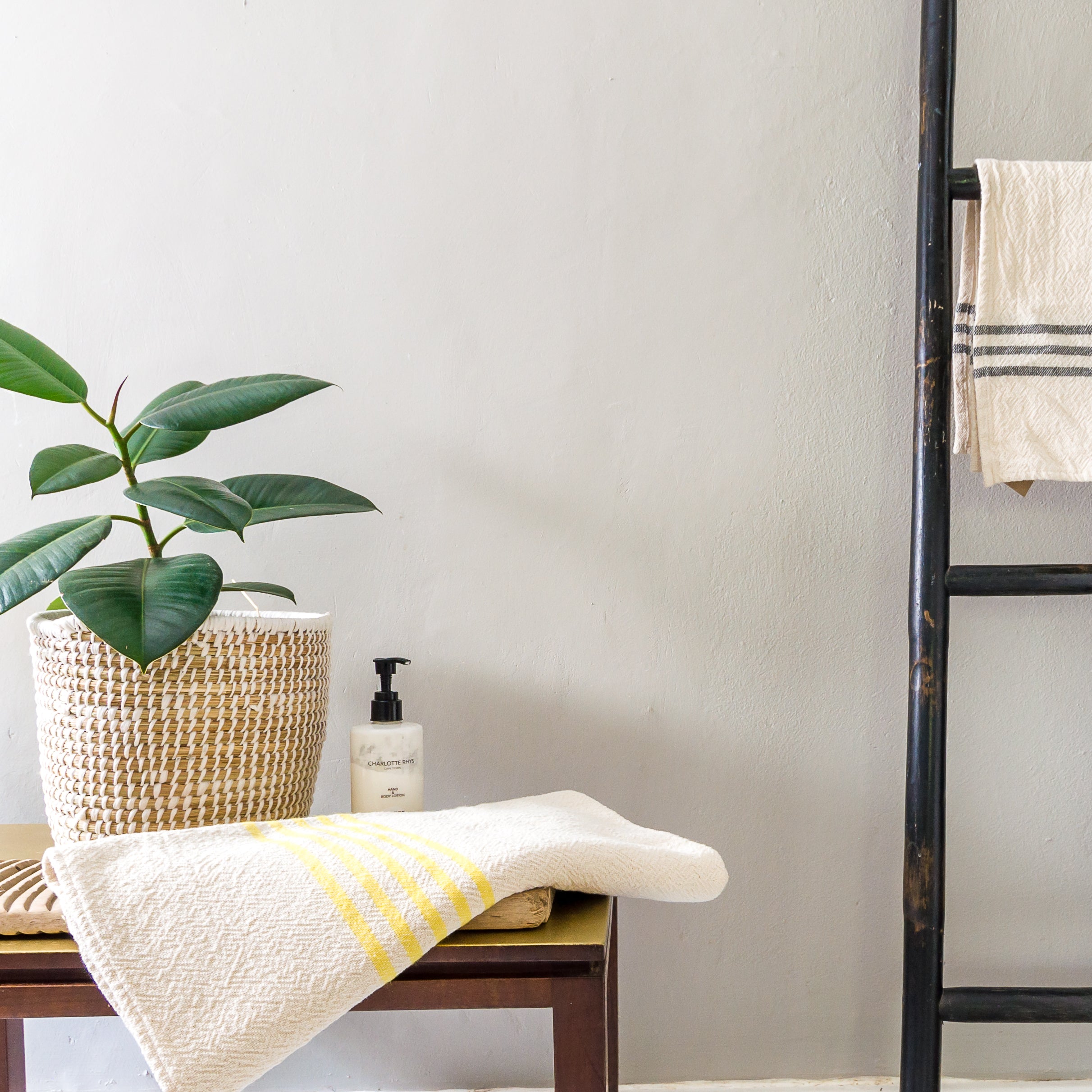 Hand Woven Cotton Hand Towels the mohair mill shop