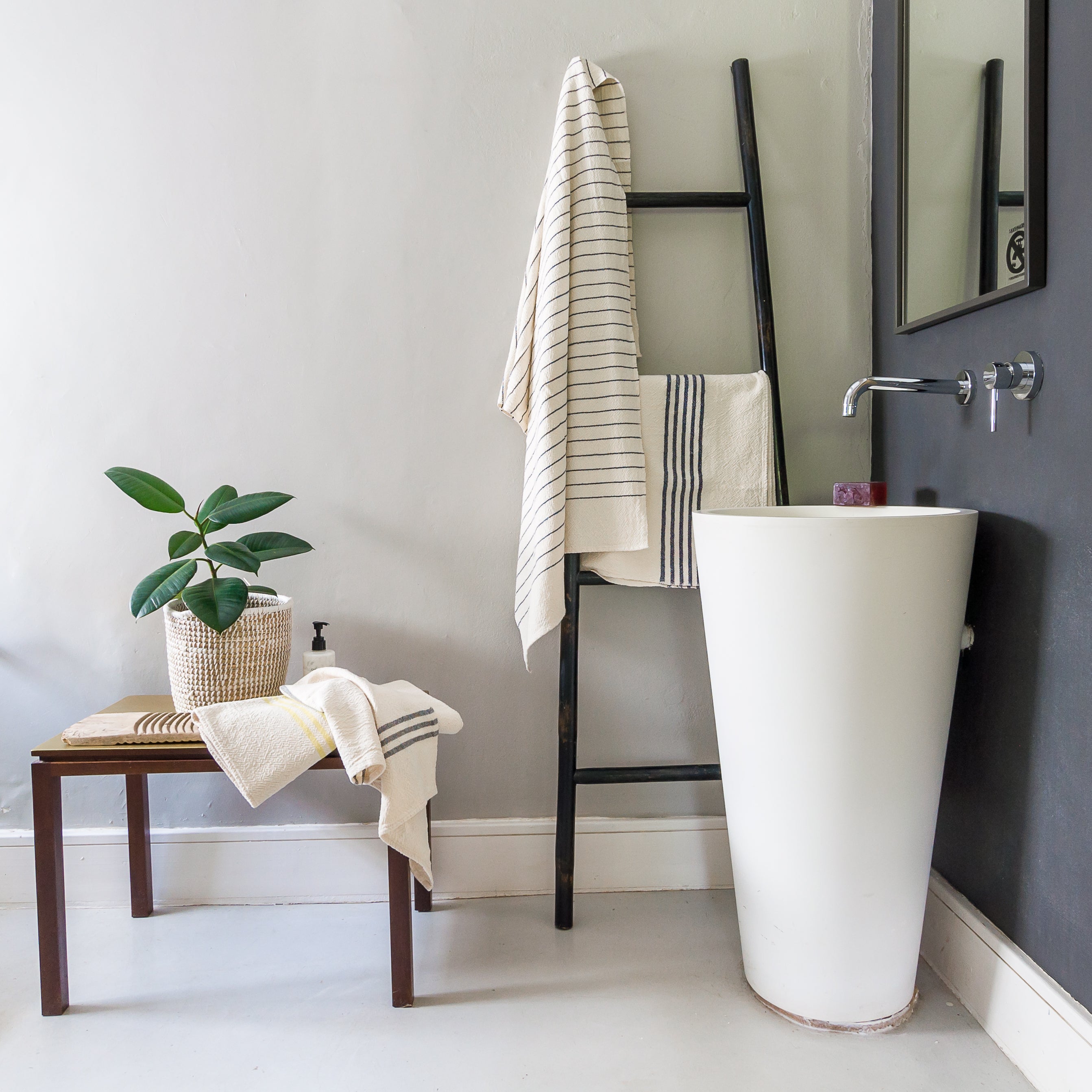 Hand Woven Cotton Bath and Beach Towels the mohair mill shop