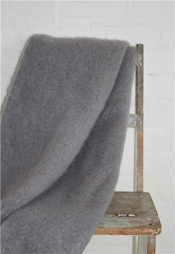 Grey Cape Mist Mohair Blanket