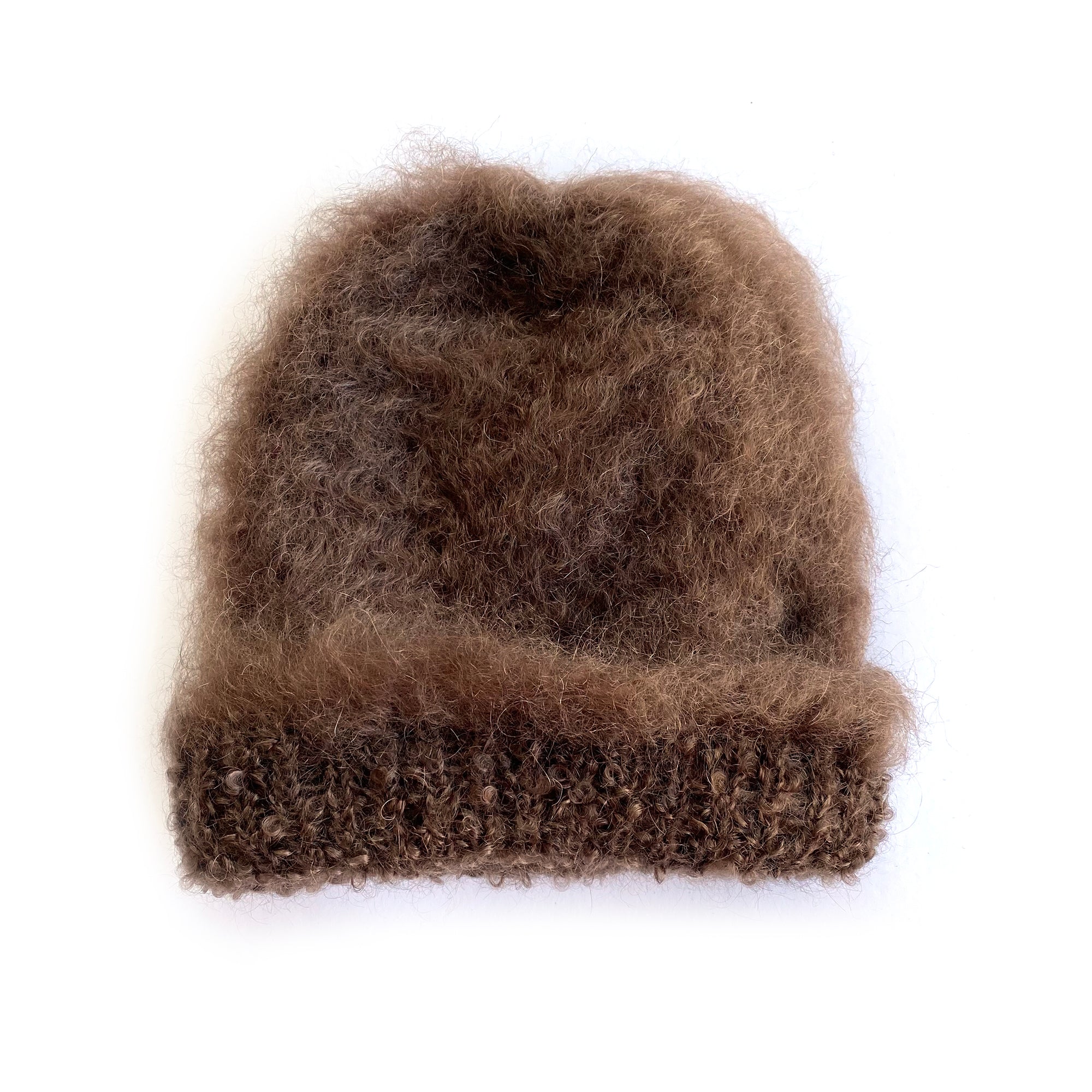 Mohair Fluffy Beanie Chocolate Brown – The Mohair Mill Shop