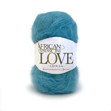 Turquoise Mohair yarn