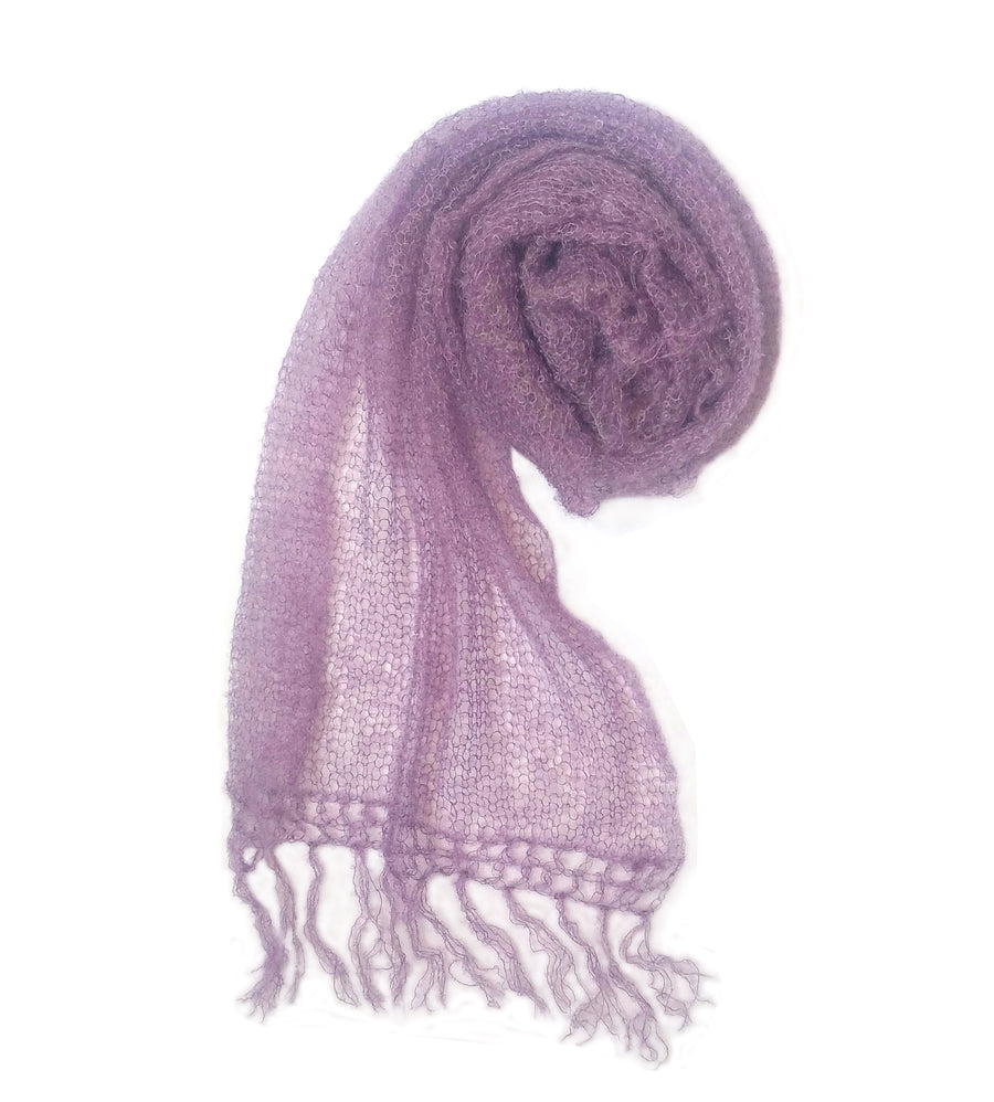 Moaf Color Extra Fine Mohair Scarf | Mauve – The Mohair Mill Shop